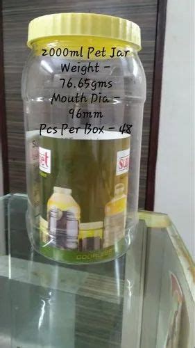 Transparent 2000 Ml Pet Jar At Rs 16 10 Piece In Dadra ID 23419998112