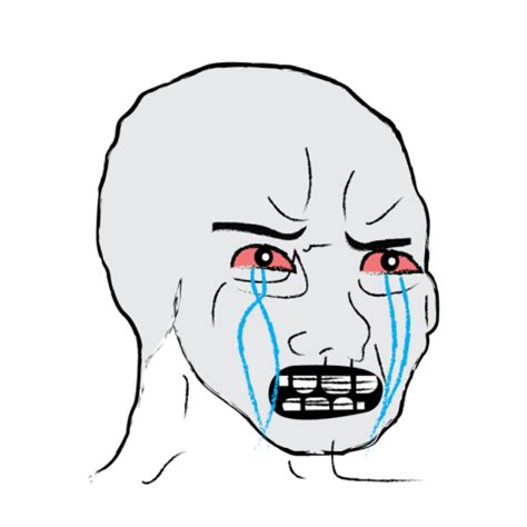 Crying Wojak Meme Photo 382 Pngdesigner