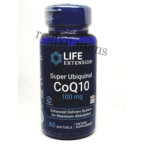 Life Extension Super Ubiquinol CoQ10 100 Mg 60 Softgels In Stock