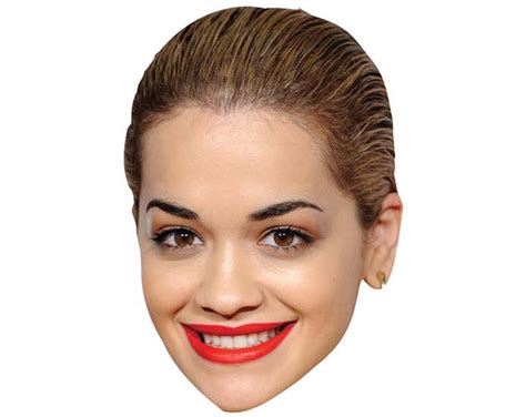 Cardboard Celebrity Masks Of Rita Ora Lifesize Celebrity Cutouts