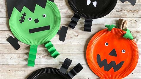 Halloween crafts: Spooky character paper plates - Hope Blog