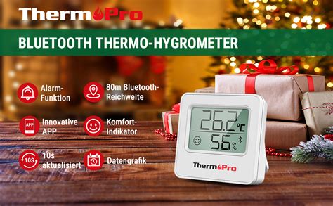 Thermopro Tp M Bluetooth Hygrometer Set Van Stuks