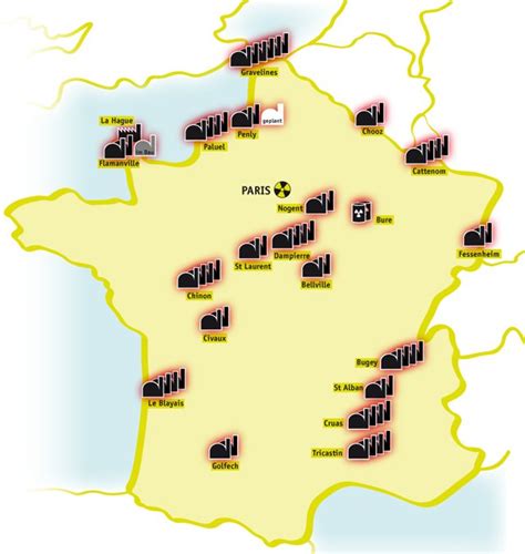 Atomkraftwerke Frankreich Karte Europakarte