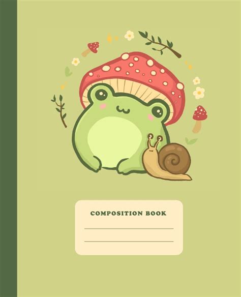 Prices may vary. Title: Composition Book: Cute Frog With Mushroom Hat ...