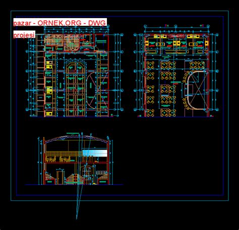 Pazar Dwg Projesi Autocad Projeler Hot Sex Picture