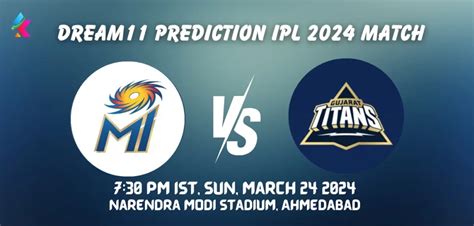 MI Vs GT Dream11 Prediction Today IPL 2024 Match Playing11s Fantasy Tips