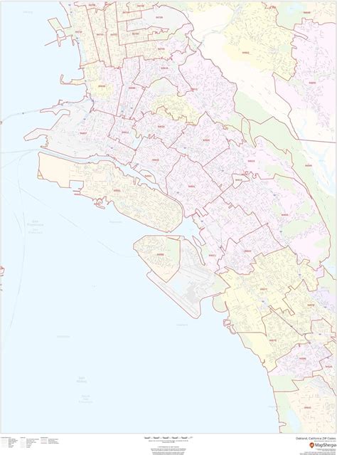 West Oakland Zip Code Map United States Map