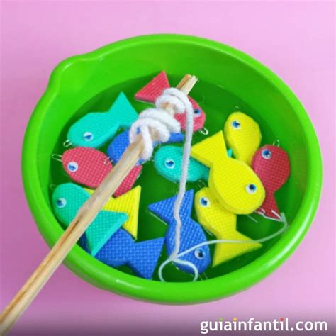 Cómo hacer un juego infantil para pescar peces Juegos de pesca para