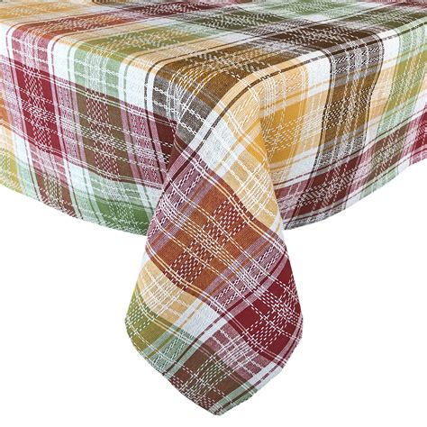 Lintex Rustic Spice Cabin Plaid 100 Cotton Tablecloth Country Cottage