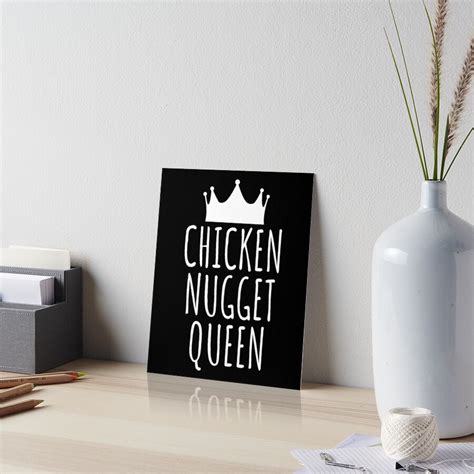 Chicken Nugget Queen Nuggets Gift Art Board Print By Luna May