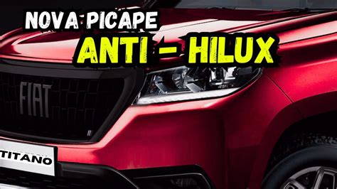 NOVA PICAPE FIAT TITANO RIVAL HILUX E S10 REDUÇÃO PREÇO CARRO POPULAR