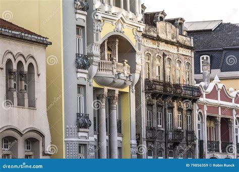 Casas Tradicionais No Centro De Lisboa Portugal Imagem De Stock