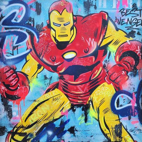 Peinture Iron Man Par Kedarone Carr D Artistes