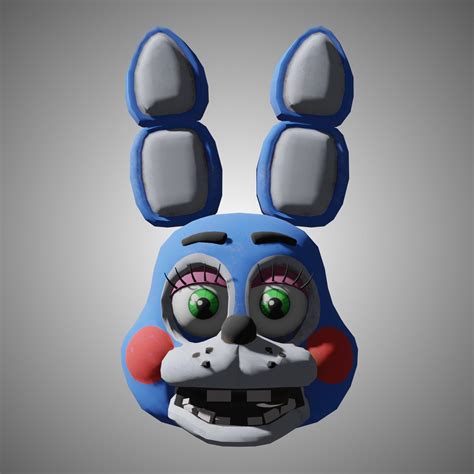 Toy Bonnie Head Cosplay Foam And Paper Pepakura Templates Foam Template