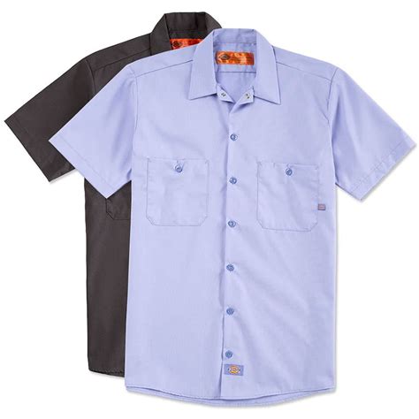 Custom Dickies Lightweight Industrial Work Shirt - Design Work Shirts ...