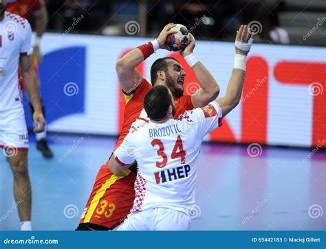 EHF EURO 2016 Croatia Macedonia Editorial Stock Photo Image Of