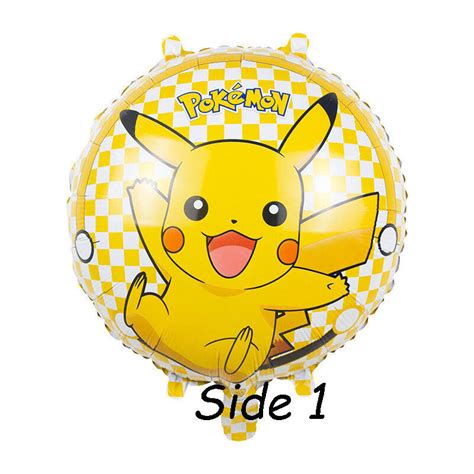 Pokemon Pikachu Round Cm Foil Helium Balloon Party Decoration Ebay