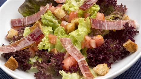 Receta de Ensalada de lechugas variadas y jamón Karlos Arguiñano