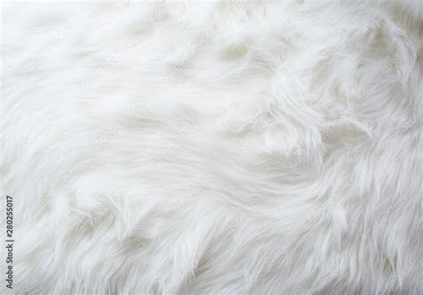 Fur White Color Rug Textured Fluffy Backgrounds Elegance Softness Fake Snow Horizontal