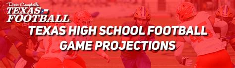 Computer Projections For Every Texas High School Football Game Week 3