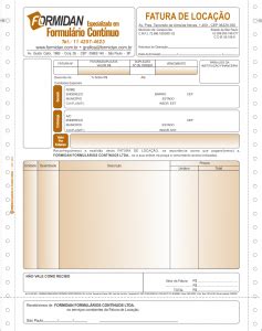 Fatura De Loca O Formidan Formul Rio Cont Nuo