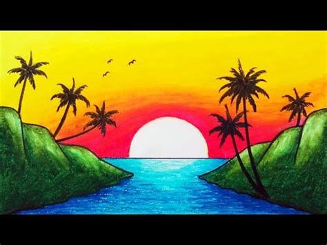 Discover more than 151 sunset drawing for kids best - seven.edu.vn