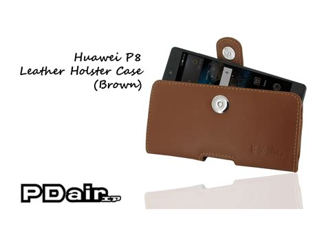 Pdair Huawei P Leather Holster Case Brown Leather Holster Leather