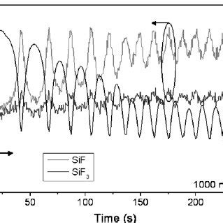 Low Frequency Oscillations Observed In The Intensity Of The SiF And SiF