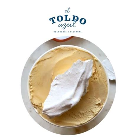 Helado Artesanal Lúcuma merengue y manjar 473 ml El Toldo Azul