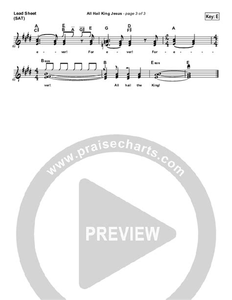 All Hail King Jesus Sheet Music PDF Dennis Jernigan PraiseCharts