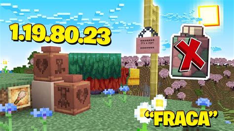 🔥review Minecraft Pe 1 19 80 23 Beta VersÃo Fraca Sem Nada De Novo