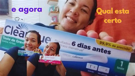 FIZ O TESTE DA CLEARBLUE DEU POSITIVO MAIS O DA BABY SURE DEU