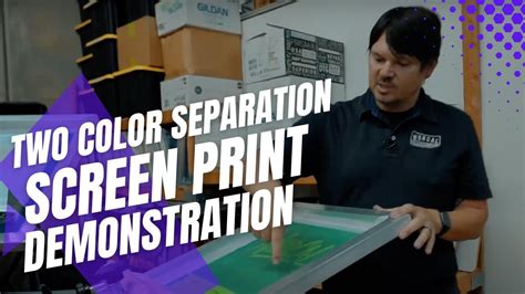 2 Color Separation Screen Print Demonstration FreePrintAdvice YouTube