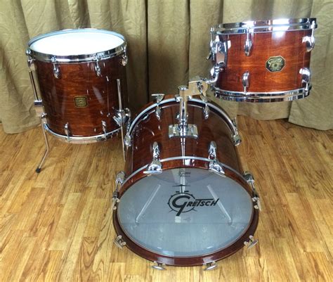 Gorgeous Vintage 1980 Gretsch Bop Set W 18 Bass Drum Rosewood