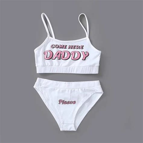 Sexy Daddy Bra And Panty Underwear Set Erotic Lingerie Come Etsy