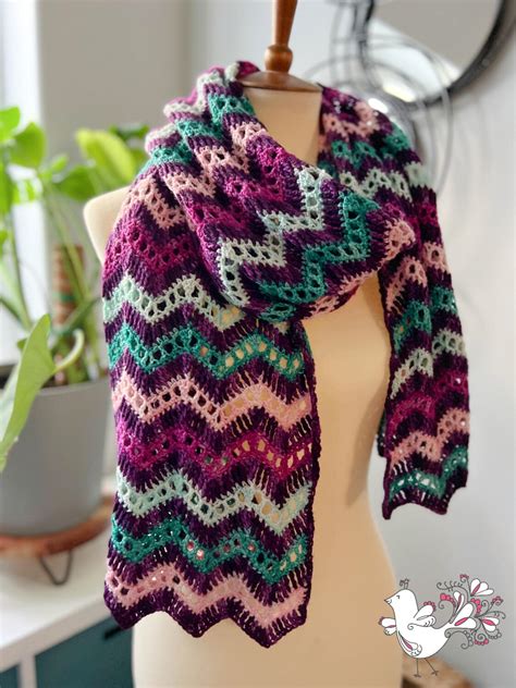 Celestia Chevron Crochet Shawl | AllFreeCrochet.com