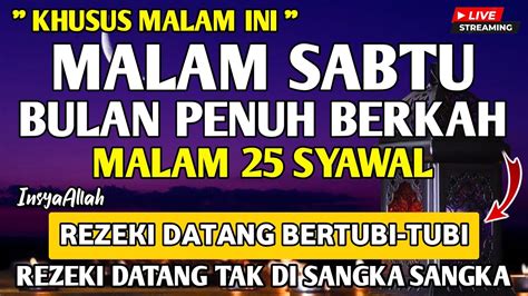 Putar Dzikir Ini Dzikir Mustajab Malam Syawal Insyaallah