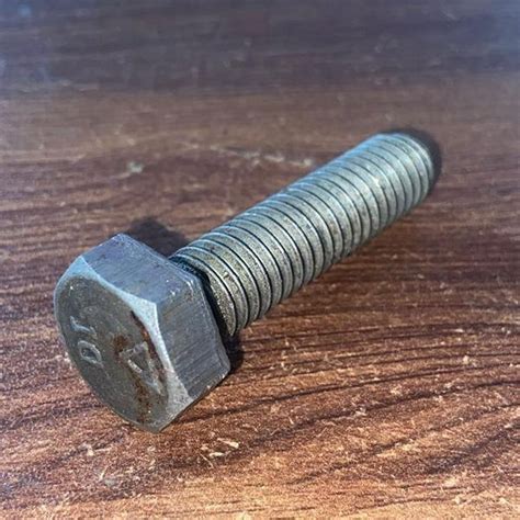 M Mm Ms Full Thread Hex Bolt Hot Dip Galvanized Hdg At Rs