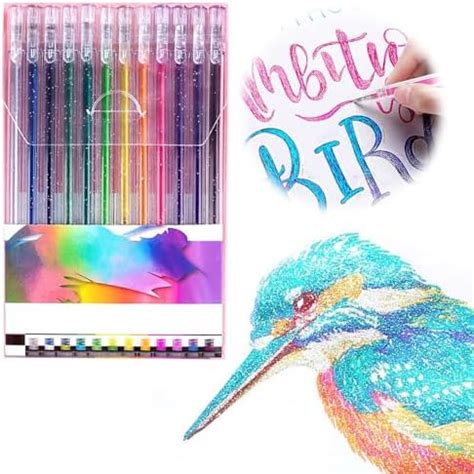 Glitter Gel Pen Set Bol Grafos De Gel Vistoso Colores Gel Pen Set