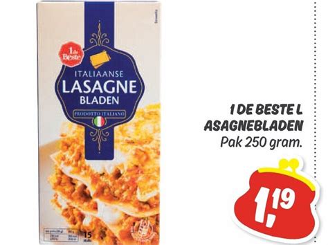 1 De Beste Lasagnebladen 250 Gram Aanbieding Bij Dekamarkt