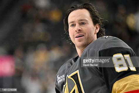 Jonathan Marchessault of the Vegas Golden Knights warms up prior to a ...