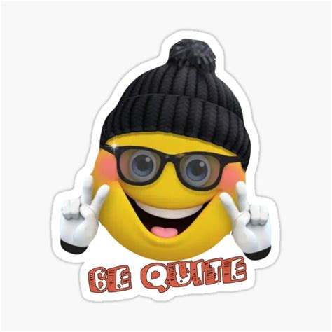 Be Quite Sticker For Sale By Bondokastore Redbubble