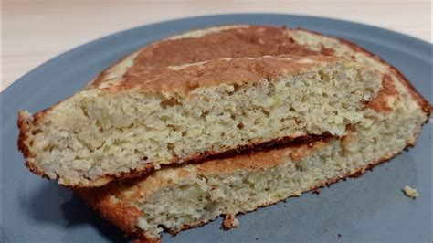 Pão de aveia na frigideira 1 banana e 1 ovo Pronto em 5 minutos