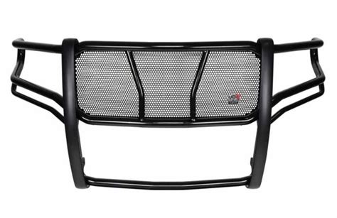 Westin Hdx Grille Guard With Punch Plate Black Powder Coated Steel