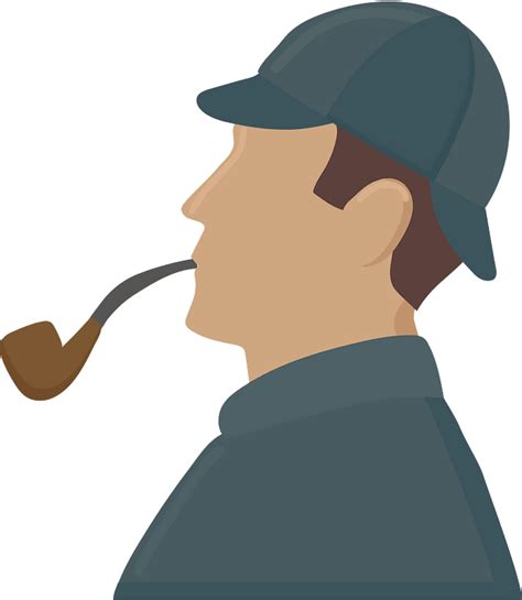 Sherlock Holmes Kostenlose Vektor Clipart Bilder Auf Creazilla