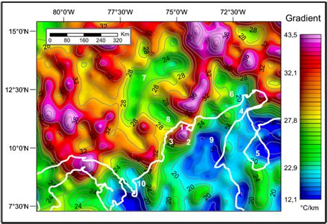 Geothermal Gradient Map