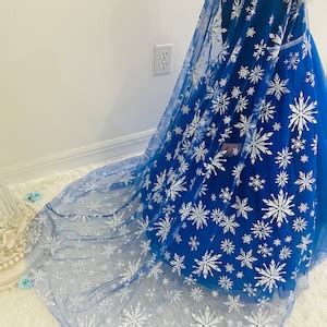 Frozen Elsa Inspired Princess Dress With Detachable Cape Costume Set