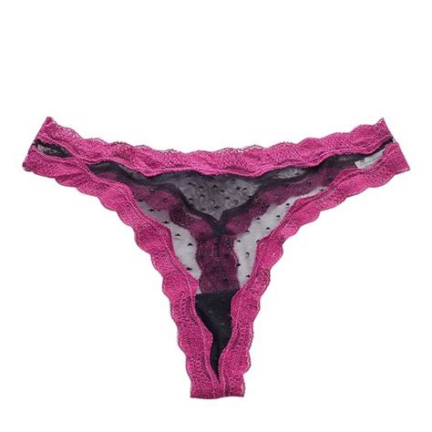 Motoco Women Sexy Lingerie Lace Translucent Thongs G String V String Panties Knickers Underwear