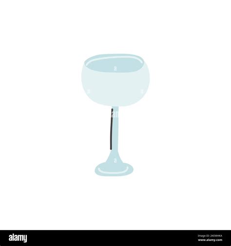 Wineglass Glass Goblet Of Alcohol Drink Vector Illustration Stock