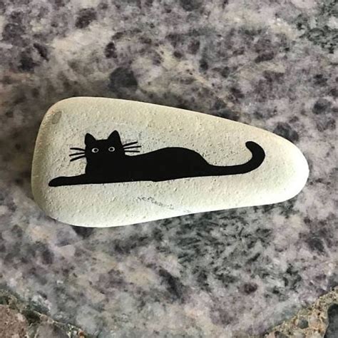 Best Painted Cat Rocks Ideas And Images